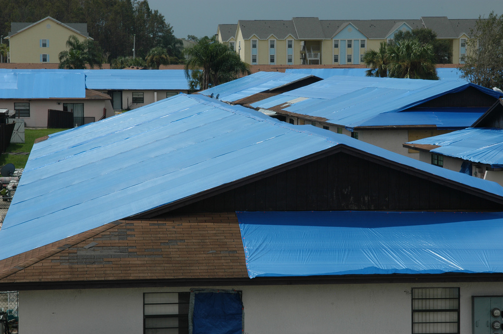 Tarp Hire - Blue Roof